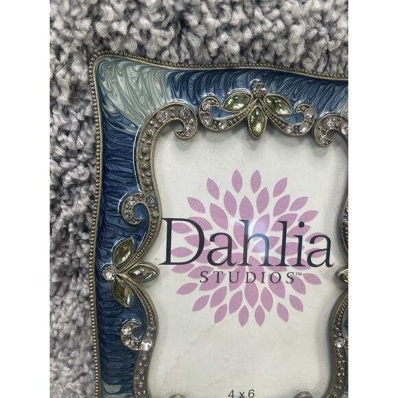 Dahlia Studios 4x6 Picture Frame Photo Decorative Blue Gems Home Decor - Picture 6 of 8